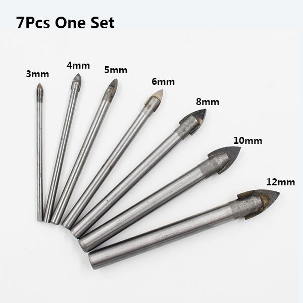 Spear point drill set – Zestaw wierteł do wiertarki (7 szt.) 02