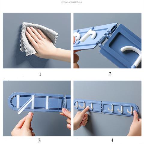 Corner hooks – Wielofunkcyjne uchwyty samoprzylepne (2 szt.) slider