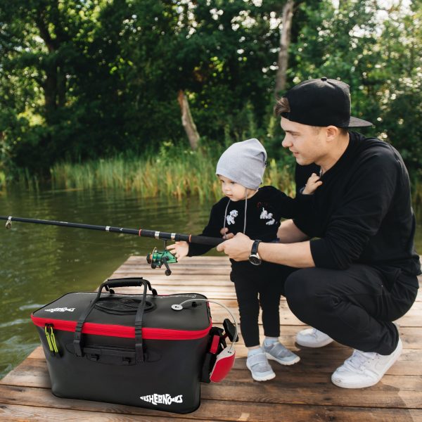 Foldable fishing bucket – Składane wiadro wędkarskie slider